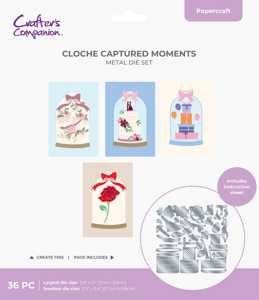 Crafters Companion Metal Die, Cloche Captured Moments (CC-MD-CLO-CMOM)
