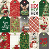 Simple Stories, Simple Vintage Believe Double-Sided Cardstock 12"X12", Tag Elements (#25510)