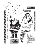 Tim Holtz Cling Stamps 7"X8.5", Jolly Holiday (CMS474)