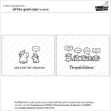 Lawn Fawn, Stamps & Dies Bundle, All The Grad Caps (LF4079 & LF4080)