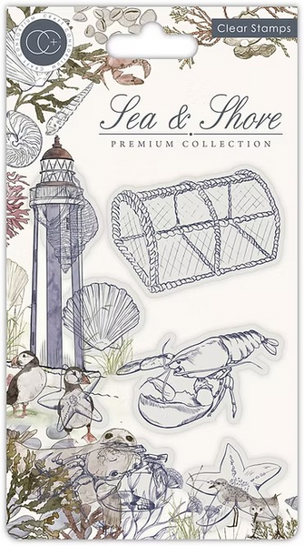 Craft Consortium, Sea & Shore, Clear Stamps, Sea (CCSTMP062)