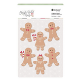 Spellbinders, Rosie's Studio Sleigh Bells Ring Gingerbread Dimensional Acetate Stickers (169469)