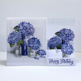 Katy Sue, Die Cut Decoupage, Blue Hydrangeas (Pack Of 3)
