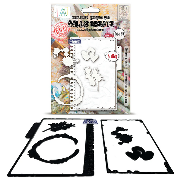 AALL And Create, #DI-107 Spilled Feelings, Die-cutting Die Set