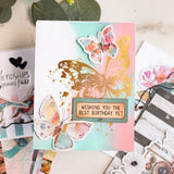 Spellbinders, Press Plate & Die Set, Butterfly Splatter (BP-323)