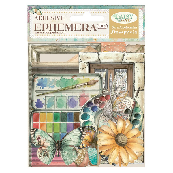 Stamperia Adhesive Paper Cut Outs Ephemera, Daisy Art (DFLCT74)