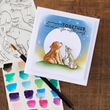 Spellbinders, Storybook Illustrated Wild Friends Clear Stamp Set by Josh Griffiths Studio (STP-286)