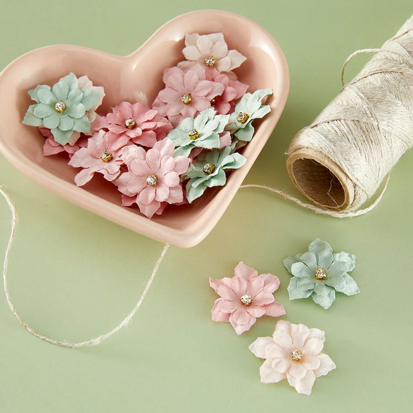 Prima Marketing, Buttons & Keepsakes by Frank Garcia Delicate Trimmings Dimensional Flowers (684723)