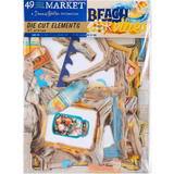 49 and Market, Die-Cut Ephemera Set, Beach Vibes (DBV-32178)