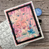 Spellbinders, BetterPress & Glimmer, Press + Foil Plate & Die Set, All My Senses (BP-341)