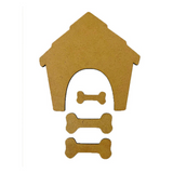 Stamperia, Crafty Shapes, Furry Friends, Doghouse And Bones (KLSM69)