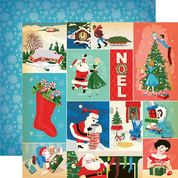 Echo Park, A Very Merry Christmas, Double-Sided Cardstock 12"X12", Christmas Festivities Journaling Cards (TMCBVMC72006)