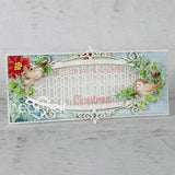 Heartfelt Creations, Festive Christmas Collection, Cling Rubber Stamps & Dies Combo, Christmas Holly Accents