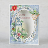 Heartfelt Creations, Festive Christmas Collection, Cling Rubber Stamps & Dies Combo, Christmas Lantern