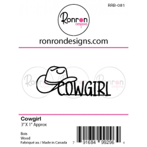 Ronron Designs, Wooden Shapes, Cowgirl