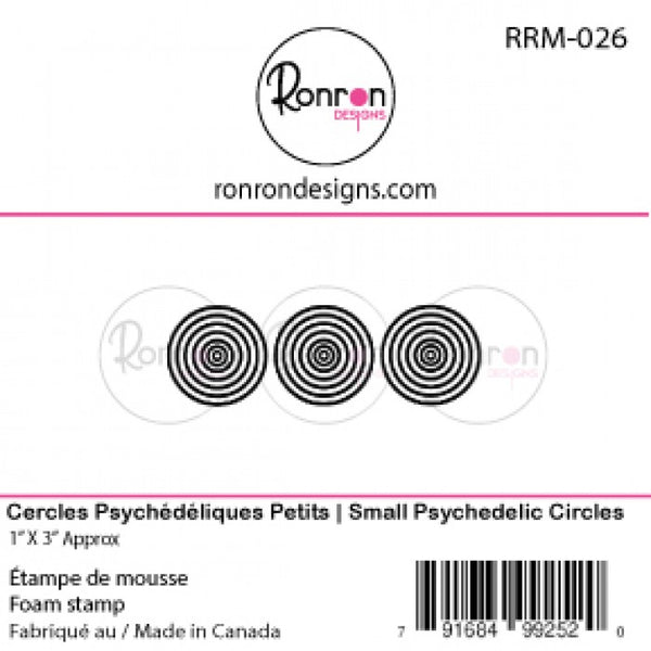 Ronron Designs, Foam Stamps, Small Psychedelic Circles - Scrapbooking Fairies