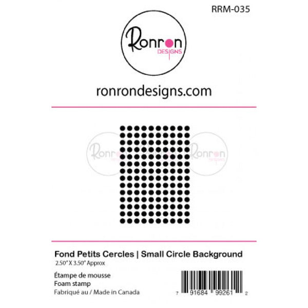 Ronron Designs, Foam Stamps, Small Circle Background - Scrapbooking Fairies