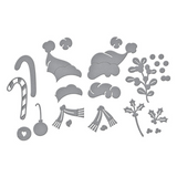 Spellbinders Etched Dies, Say Cheese Classic Mouse Christmas, Classic Mouse Christmas Embellishments (S4-1496)