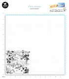 JMA Clear Stamp Script & Wildflowers Wild & Free 1 PC