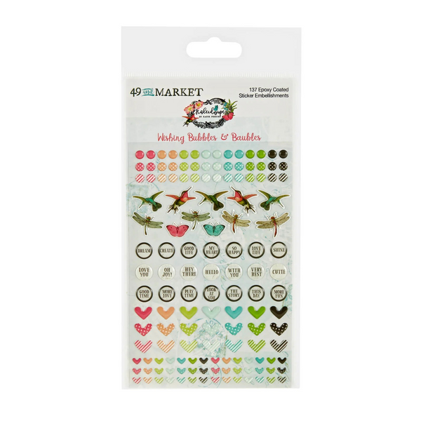 49 And Market Epoxy Stickers, Wishing Bubble, Kaleidoscope (KAL-27334)
