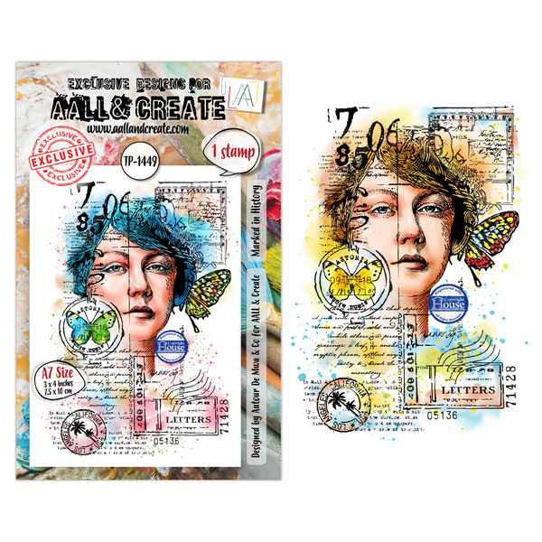 AALL And Create A7 #TP-1449 Photopolymer Clear Stamp Set, Marked in History by Autour De Mwa & Co.