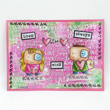AALL & Create, #932, Love Wins, A7 Clear Stamp, Designed by Janet Klein