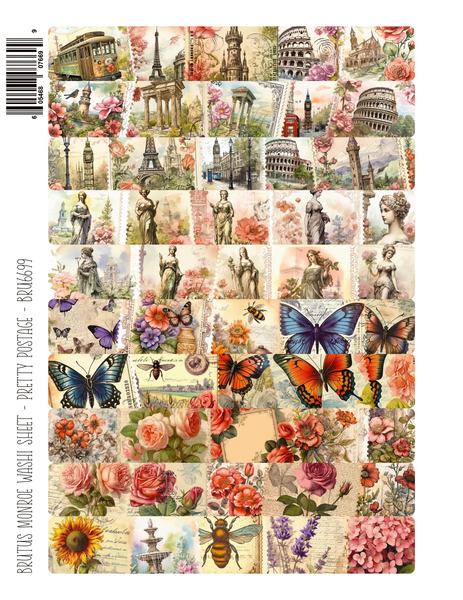 Brutus Monroe, Washi Sheet, Pretty Postage (BRU6699)