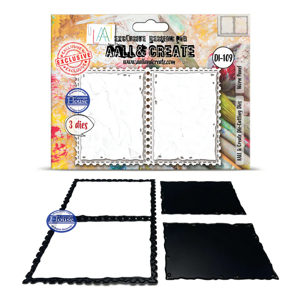 AALL And Create, #DI-109 Worn Panel, Designed by Autour De Mwa & Co., Die-cutting Die Set