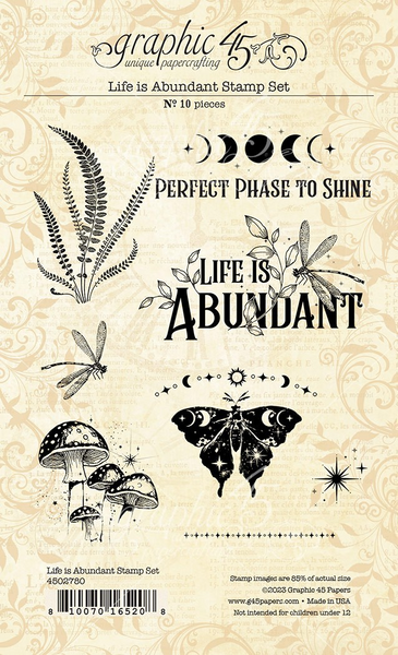 Graphic 45, Life is Abundant, Stamp Set (4502780)