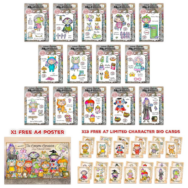 AALL and Create, Costume Chronicles Stamp Bundle by Janet Klein (JK006)