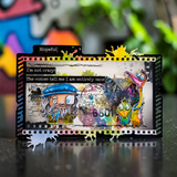 AALL & Create, #TP-1334, Splatter Film, A6 Photopolymer Clear Stamp Set, Designed by Autour De Mwa & Co.