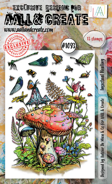 AALL & Create, #1093, Insectual Healing, A6 Clear Stamp, Designed by Autour De Mwa & Co.
