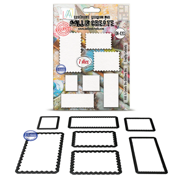 AALL And Create, #DI-123 Crafty Cutouts, Designed by Autour De Mwa & Co., Die-cutting Die Set
