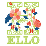 Spellbinders Etched Dies, Small Die Of The Month, Blooming Hello (DOM-DEC24)