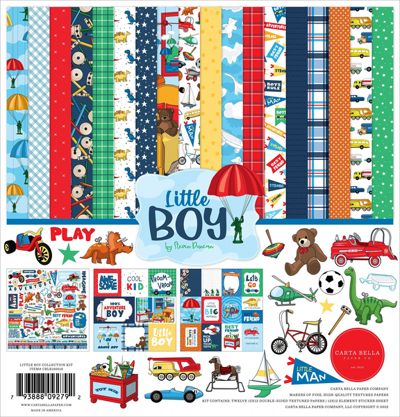 Carta Bella Collection Kit 12"X12", Little Boy