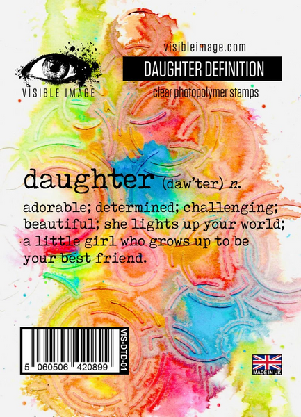 Visible Image, A7 Clear Stamp Set, Daughter Definition (VIS-DTD-01)