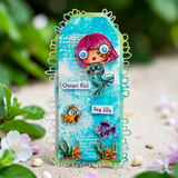 AALL And Create A6 #TP-1341 Photopolymer Clear Stamp Set, Bee Geometry by Autour De Mwa & Co.