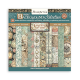 Stamperia, Backgrounds Double-Sided Paper Pad 12"x12" 10/Pkg, Gardens of Time (SBBL186)
