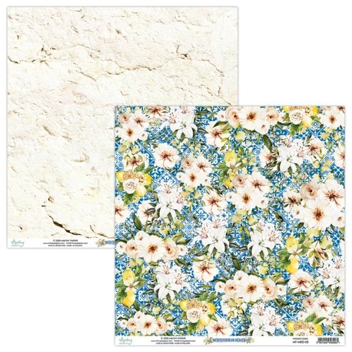 Mintay Papers, 12X12 Patterned Paper, Mediterranean Heaven (MT-MED-05)