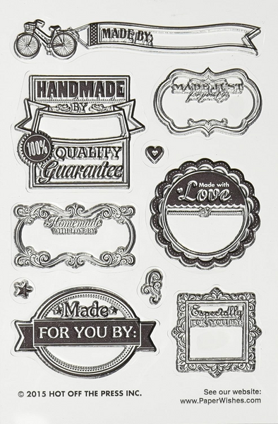Hot Off The Press, Made by Me, Acrylic Stamp Sheet, 3.75"X5.75"