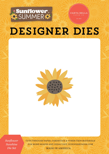 Carta Bella Designer Dies, Sunflower Summer, Sunflower Sunshine (CBSS368041)