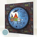 Craft Consortium Stamp Set, Happy Haunting, Trick or Treat (CCSTMP052)
