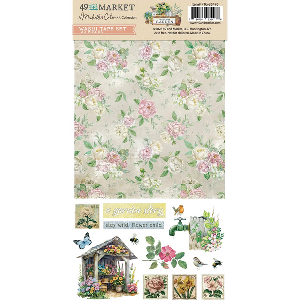 49 And Market, Washi Tape Sheets, From the Garden (FTG-35476)