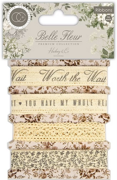 Craft Consortium, Belle Fleur, Linen Cotton Ribbons (CCRBN001)
