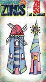 PaperArtsy, Zini 53 (Zinski Mini 53), Red Rubber Stamp