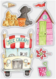 Craft Consortium, Sunday Paws, Clear Stamp, Ice Cream (CCSTMP065)