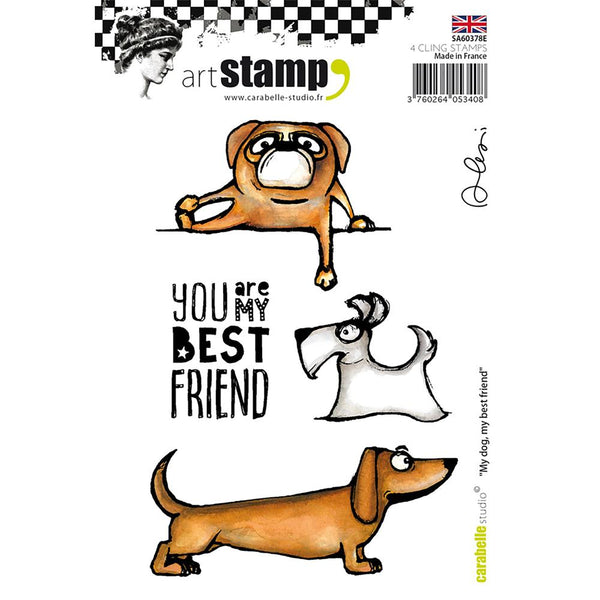 Carabelle Studio, Cling Stamp A6 By Alexi My Dog, My Best Friend
