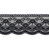 Simplicity Flat Pretty Lace 4", Black (Sold per yard)