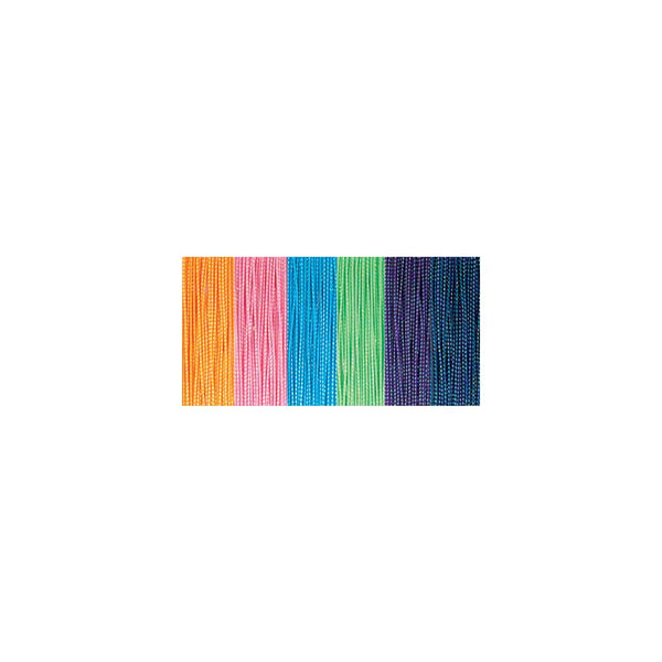 Clubhouse Crafts Elastic Cord, 1.2mm, Thick Sparkle - 3yd Each Of 6 Colors
