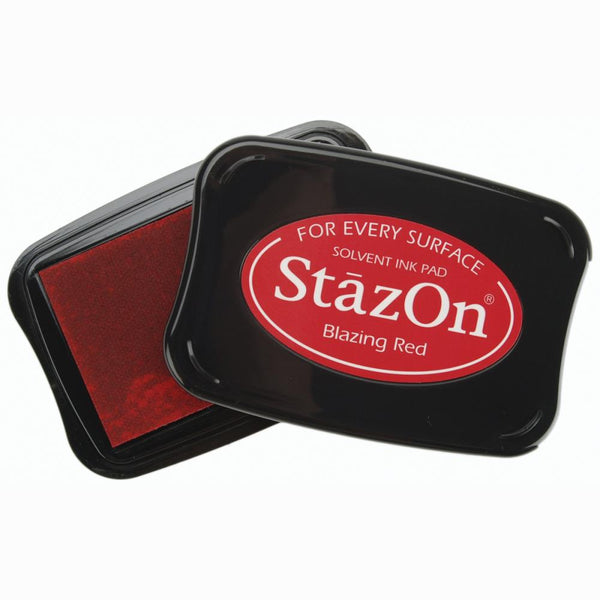 StazOn Solvent Ink Pad, Blazing Red